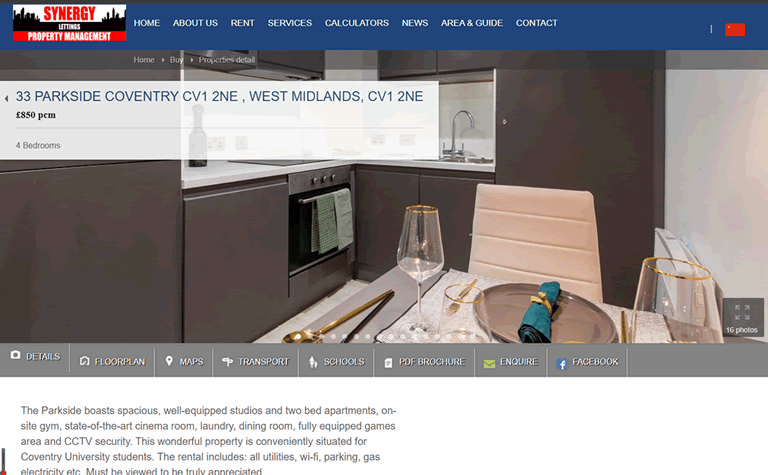 Synergy Estate live website property page