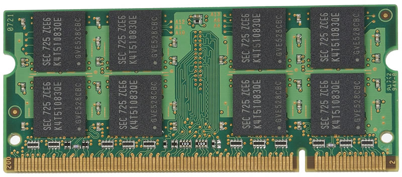 Laptop memory module labelled 1 GB